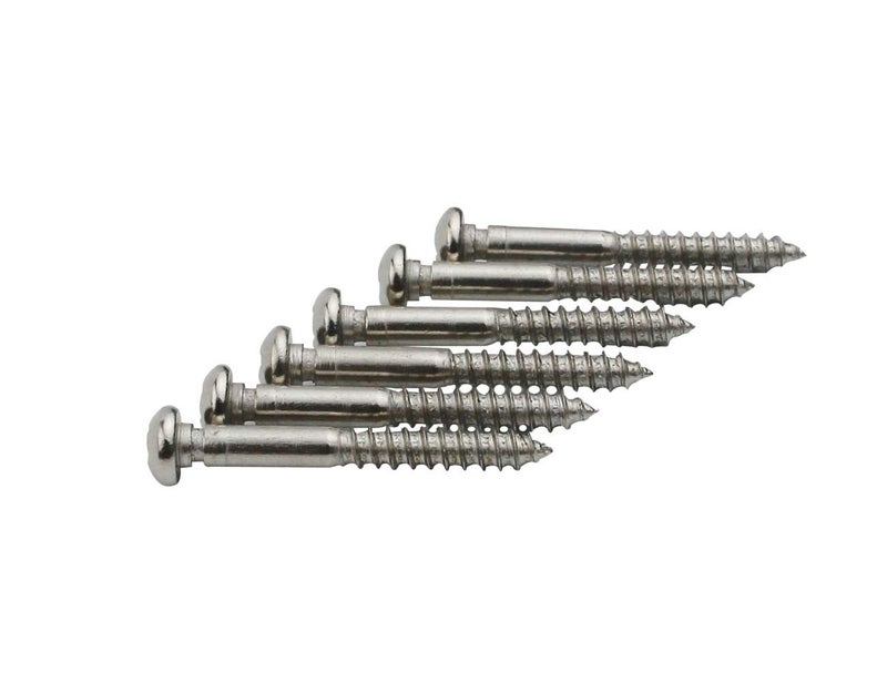 Guyker 6Pcs String Lock Mounting Screws with Notch for Tremolo System Bridge Saddles Tailpiece Accessories Electric Guitar - Image 3